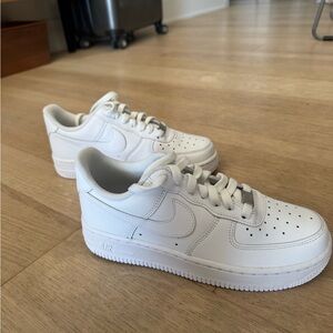 Nike All-White Air Force 1 Sneakers
